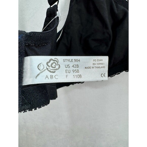 ABC American Breast Care Dream Lace Wire Free Bra 42B Black Mastectomy #504 NEW - Picture 9 of 10